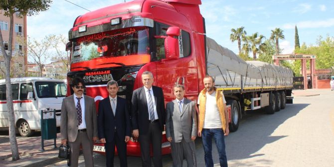 Manavgat’tan Cerablus’a Yardım Tırı