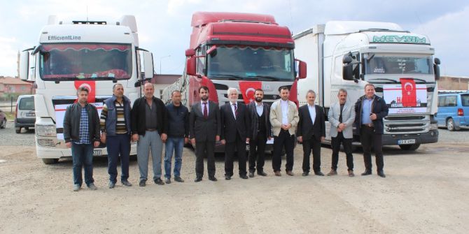 Elazığ’dan, Suriye’ye 3 Tır Yardım