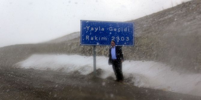 Erzurum’da Nisan Ayında Kar