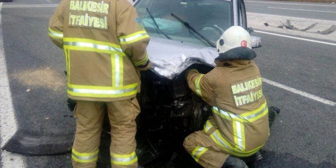 Havran’da Kaza: 1 Yaralı