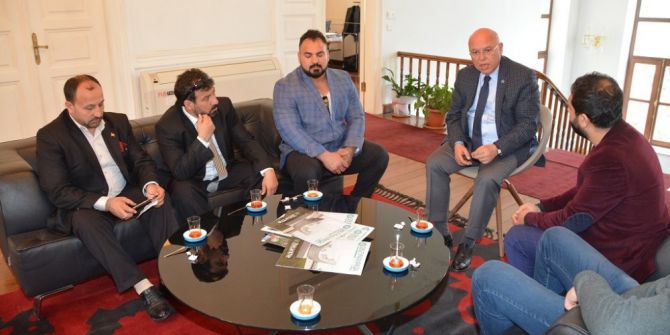 Eşkinat Romanlar Federasyonu Heyetiyle Buluştu