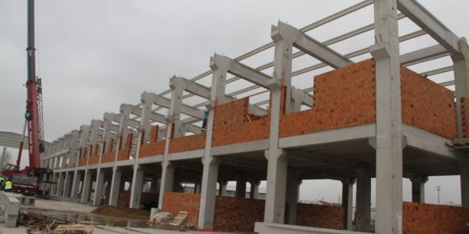 Tramvayın Atölye Binasında Kolon İmalatı Tamamlandı