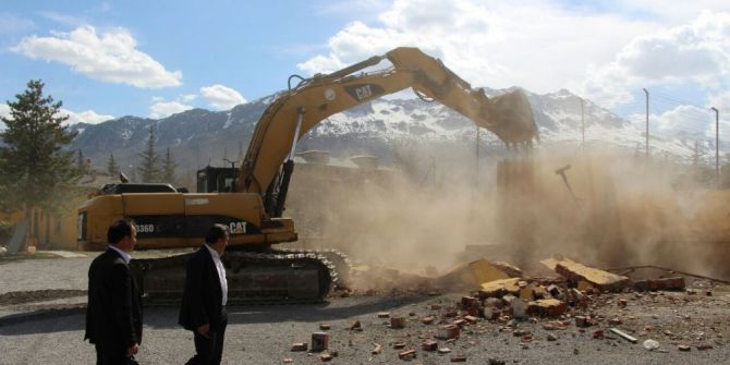 Seydişehir’de Eski Cezaevinin Yıkımına Başlandı