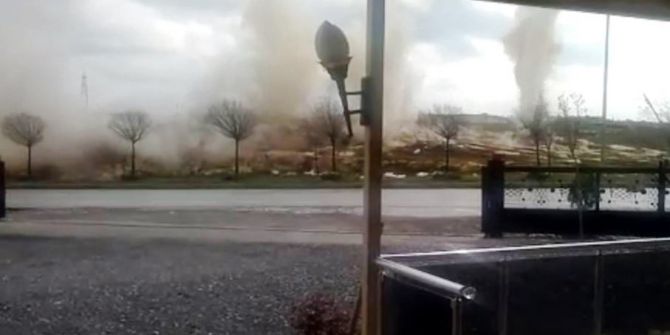 Gaziantep’te Çevre Yolu Güzergahındaki Tepeler Patlatılarak Yok Ediliyor