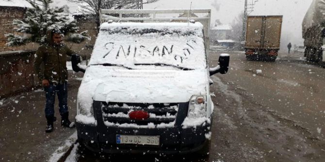 Bingöl’ün Yedisu İlçesine Kar Yağdı