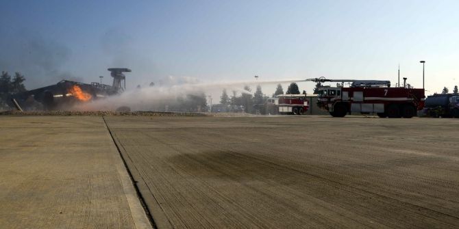 İncirlik’te Uçak Kazası Tatbikatı