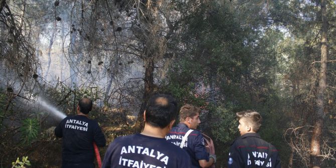 Antalya’da Yangında 40 Dönüm Ormanlık Alan Zarar Gördü