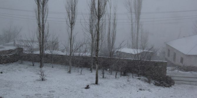 Başkale’de Kar Yağışı