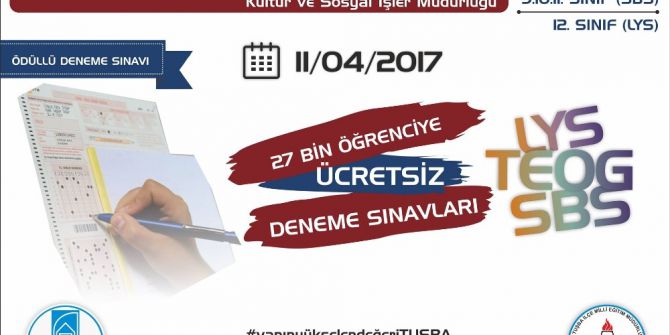 Tuşba Belediyesinden 27 Bin Öğrenciye Ücretsiz Ödüllü Deneme Sınavı