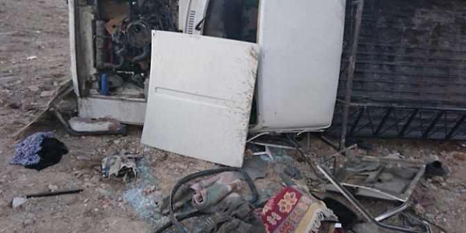 Konya’da Freni Patlayan Kamyonet Takla Attı: 3 Yaralı