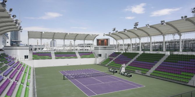 Polimeks’in İnşa Ettiği Aşkabat Olimpiyat Kompleksi’nde Spor Gösterisi