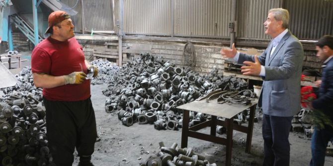 Milletvekili Kaleli Sanayi Esnafını Ziyaret Ederek Destek İstedi