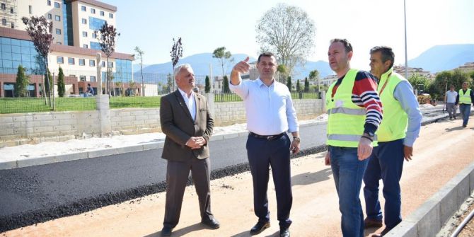 Alanya’da İmara Açılan Yollara Sıcak Asfalt