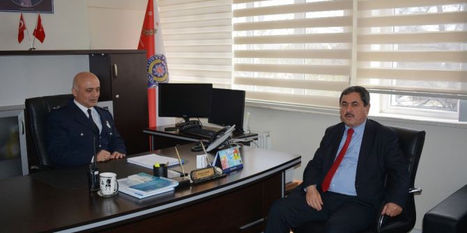 Başkan Eser’den İlçe Emniyet Müdürüne Ziyaret