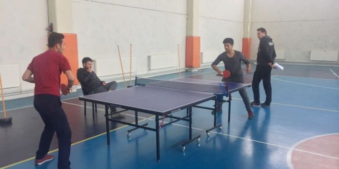 Hisarcık’ta Masa Tenisi Turnuvası Sona Erdi