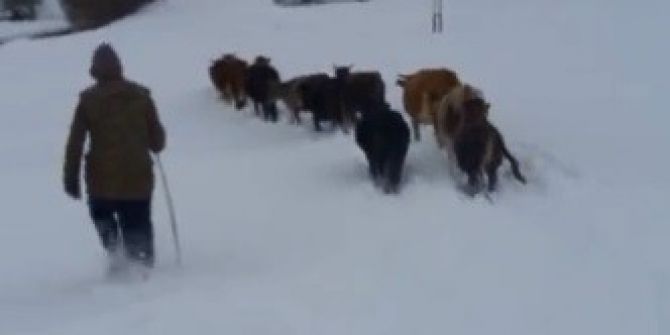 Erzurum’da Nisan Ayında Kış Çilesi