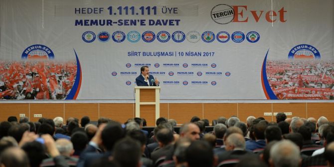Memur-sen Genel Başkanı Yalçın: "Evet’ Diyeceğiz, İnsanlığın Büyük Özlemlerini Gerçekleştireceğiz"