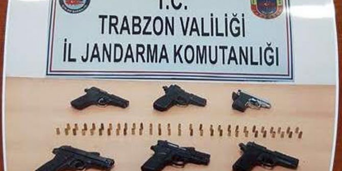 Trabzon’da Silah Kaçakçılarına Operasyon