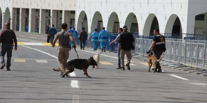 Cumhurbaşkanı Erdoğan’ın Programı Öncesi Alanda Arama Yapıldı