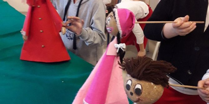 Minikler Atık Malzemelere Kuklalarla Hayat Verdi