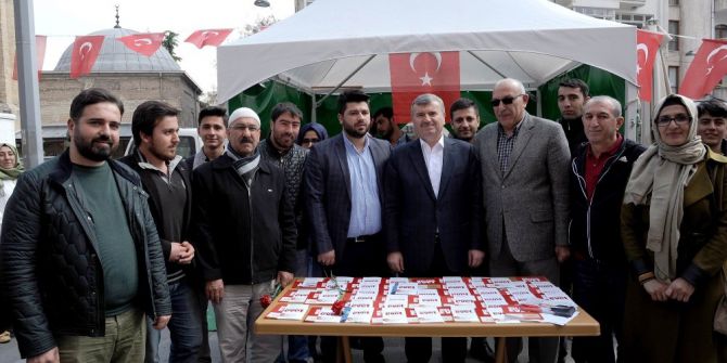 Başkan Akyürek, ‘Evet’ Çadırlarını Ziyaret Etti