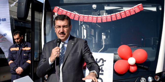 Büyükşehir Yeni Alınan Trambüsleri Tanıttı
