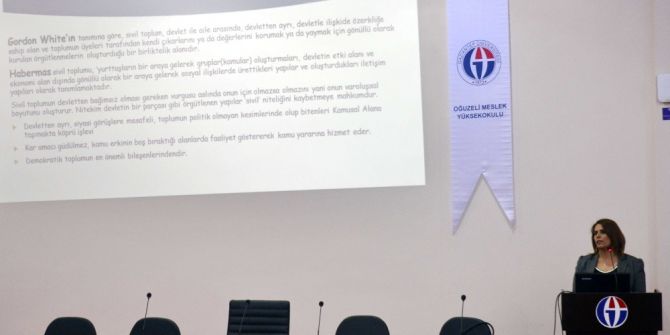 Petekbaşı Gaün Öğrencilerine Sivil Toplum Gönüllülük Konferansı Verdi