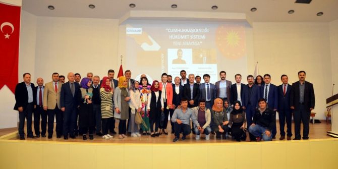 Harran Üniversitesinde "Cumhurbaşkanlığı Hükumet Sistemi Yeni Anayasa" Konulu Panel