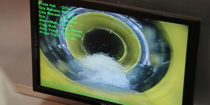 Ordu’da Kanalizasyon Hattına Kameralı Kontrol