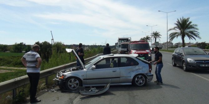 Manavgat’ta Trafik Kazası: 1 Yaralı