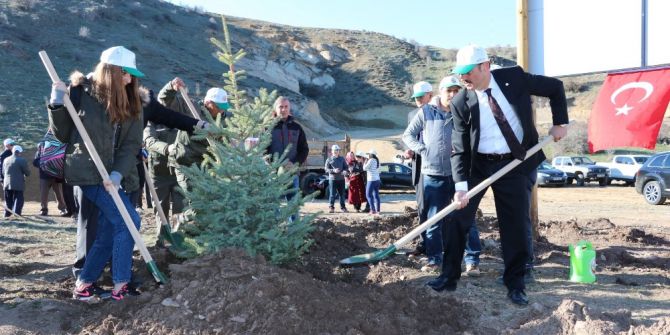 Yozgat’ta 15 Temmuz Şehitleri Hatıra Ormanı’na Fidan Dikildi