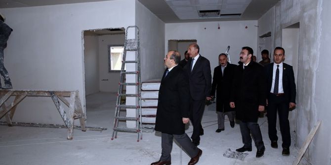 Vali Ustaoğlu, Asp İl Müdürlüğü Binasında İncelemelerde Bulundu