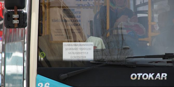 Toplu Taşıma Araçları Bugün Erzurum’da Ücretsiz