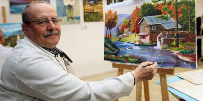 76 Yaşındaki Ruhi Amca’nın Resim Aşkı