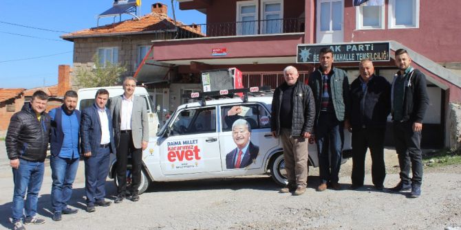 Tavşanlı’da Nostaljik Seçim Aracı