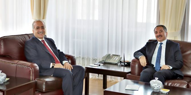 Ağrı İbrahim Çeçen Üniversitesi Rektörü Prof. Dr. Abdulhalik Karabulut’tan, Rektör Çomaklı’ya Ziyaret