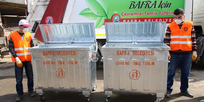 Bafra’ya 250 Yeni Çöp Konteyneri