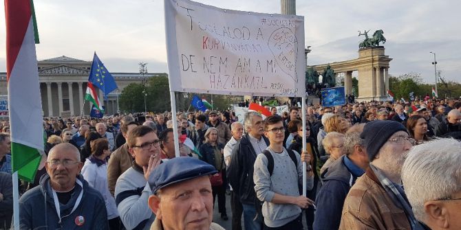 Macaristan’da Hükümet Karşıtı Gösteri