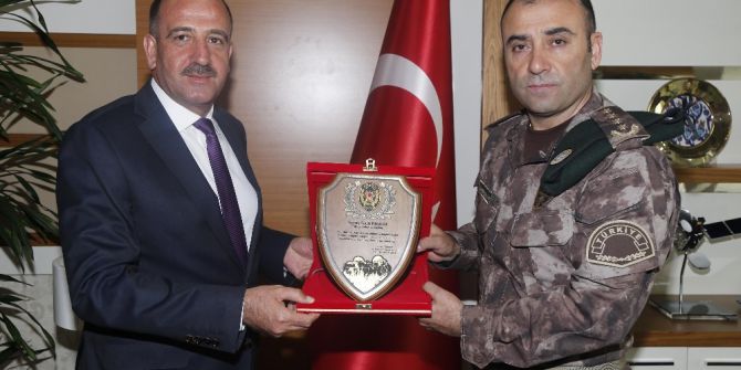 Özel Hareket Daire Başkanı Türker’den Başkan Duruay’a Teşekkür Ziyareti