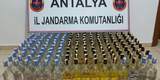 Manavgat’ta Kaçak İçki Operasyonu