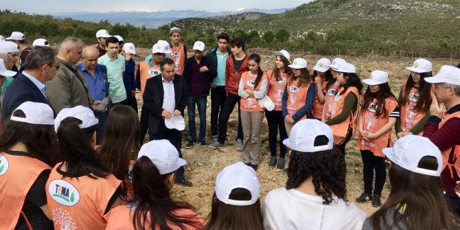 Liseli Öğrenciler Fidan Dikti