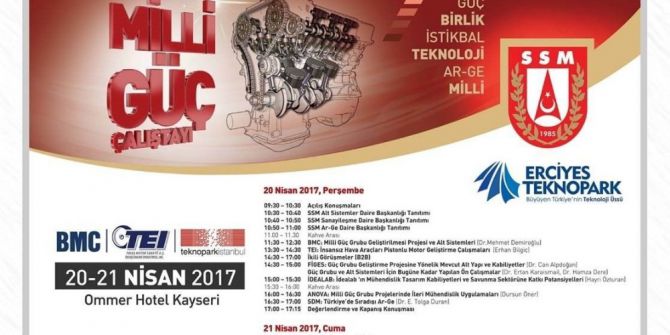 Kayseri’de ‘Milli Güç Çalıştayı’ Düzenlenecek