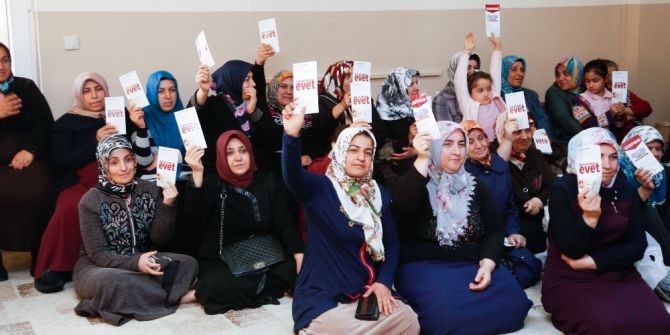 Kadınlardan ‘Evet’e Tam Destek