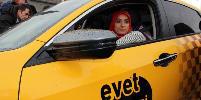 Milletvekilinin ‘Evet’ Taksisi Yollara Çıktı