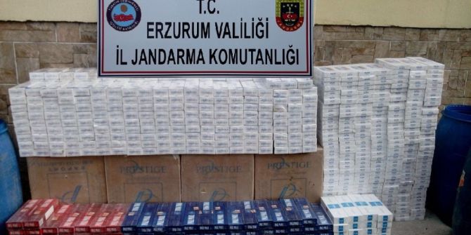 Erzurum’da 11 Bin 470 Paket Kaçak Sigara Ele Geçirildi