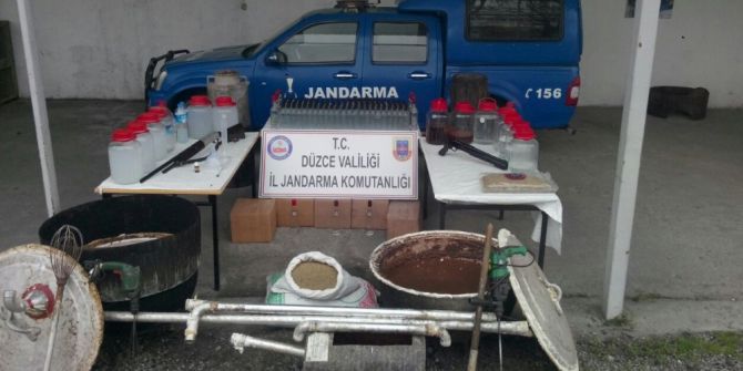 Düzce’de Kaçak İçki Operasyonu