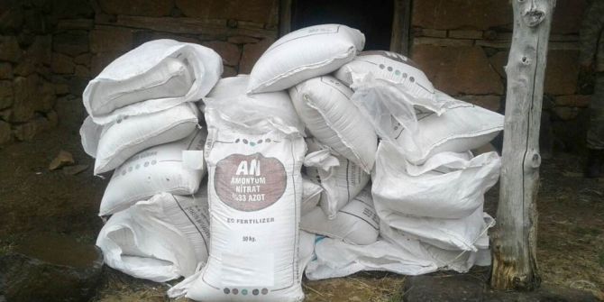 Bingöl’de 1 Ton Amonyum Nitrat Ele Geçirildi
