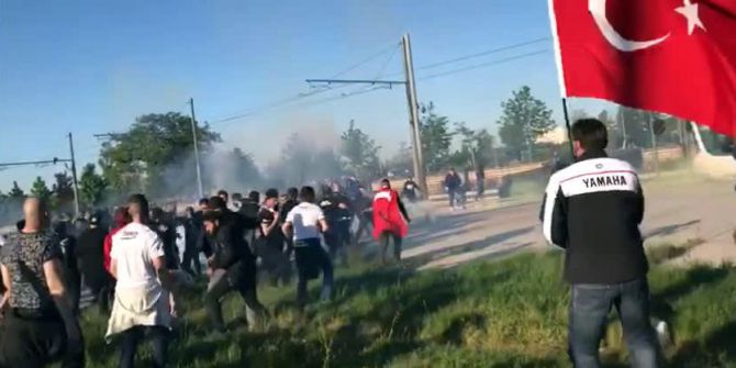 Beşiktaşlı Taraftarlara Biber Gazlı Müdahale