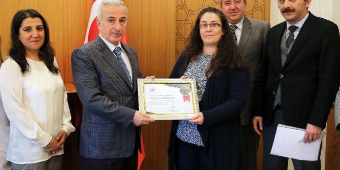 Kayseri Halk Sağlığı Müdürlüğü’ne İkincilik Ödülü