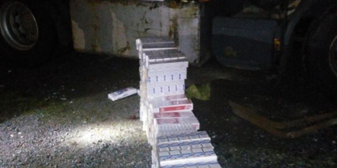 Tırın Zulasından 2 Bin 940 Paket Kaçak Sigara Çıktı